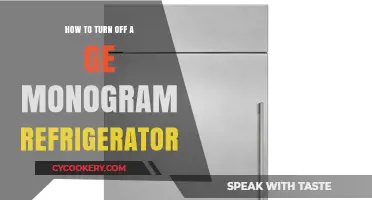 Effortlessly Power Down Your GE Monogram Fridge: A Quick Guide