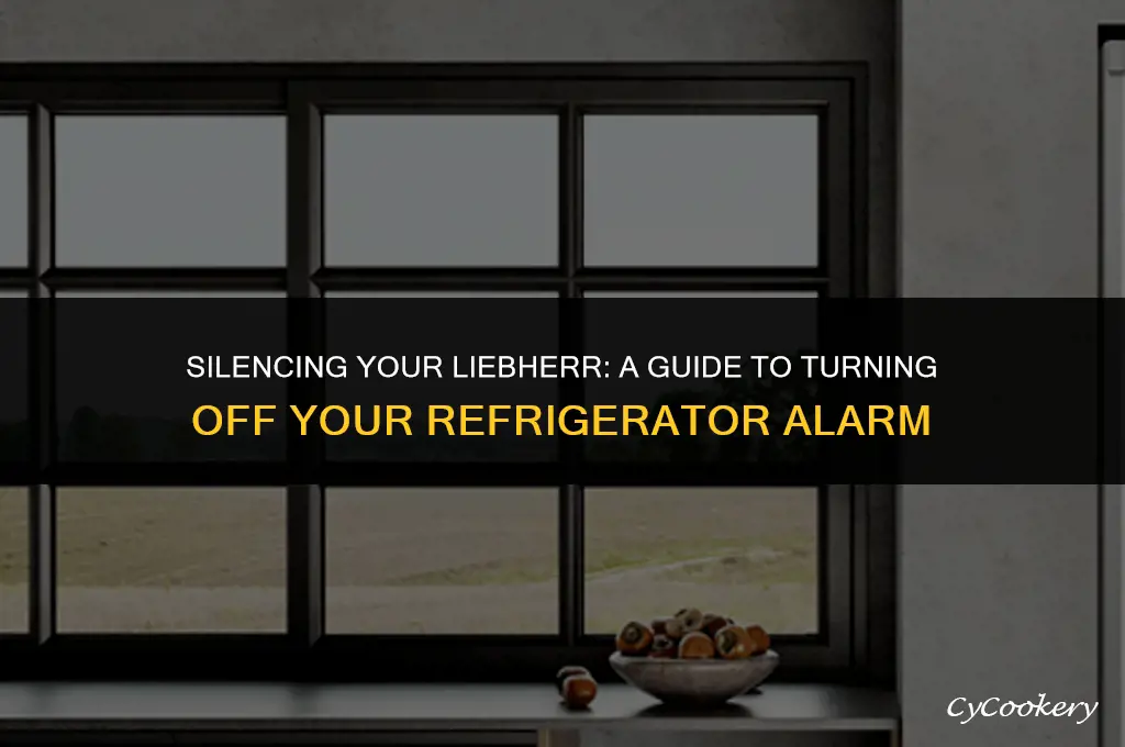 how to turn off alarm on liebherr refrigerator