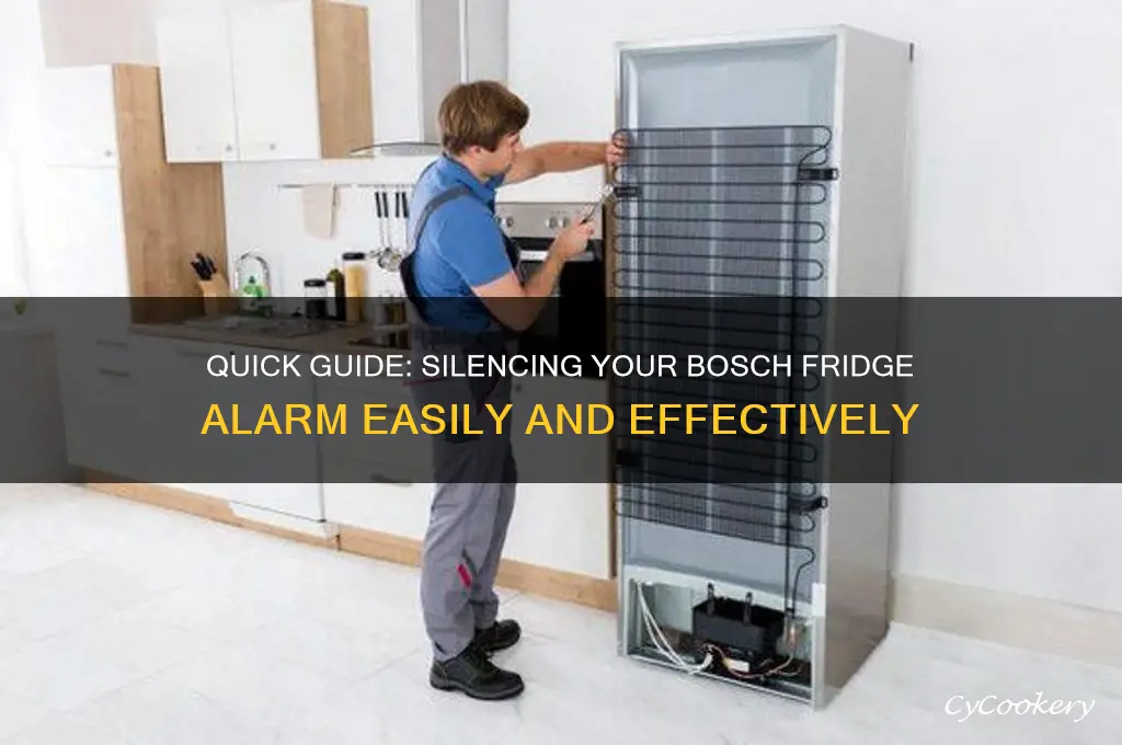 how to turn off bosch refrigerator alarm
