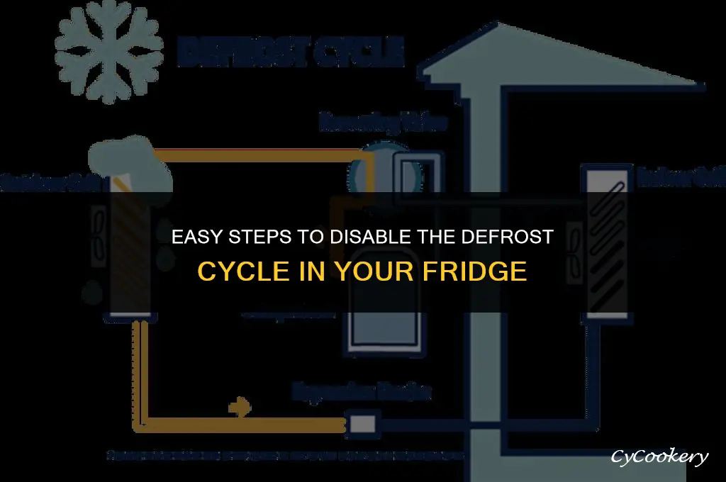how to turn off defrost cycle in refrigerator