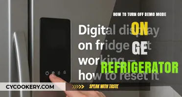 Disable Demo Mode on Your GE Fridge: A Simple Guide