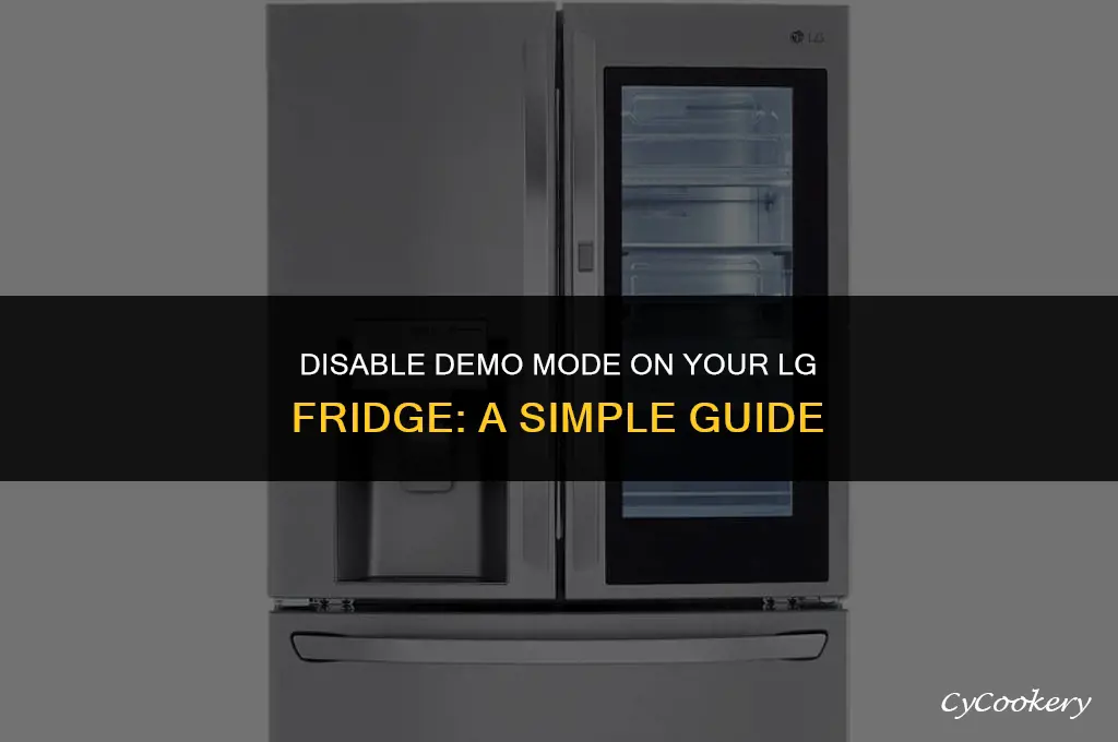 how to turn off demo mode on lg refrigerator