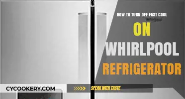 Quick Guide: Disabling Fast Cool on Your Whirlpool Fridge