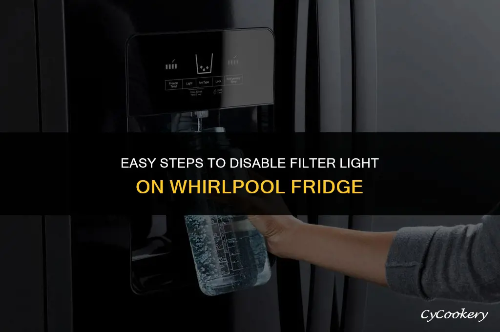 how to turn off filter light on whirlpool refrigerator