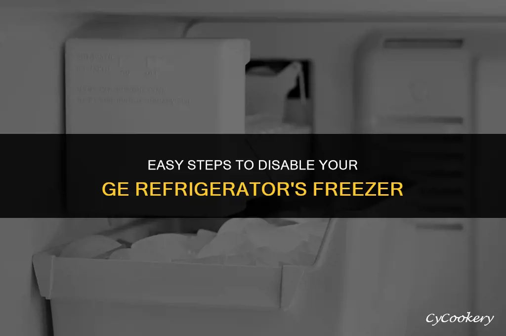 how to turn off freezer on ge refrigerator