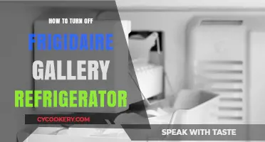 Quick Guide: Turning Off Your Frigidaire Gallery Refrigerator Easily