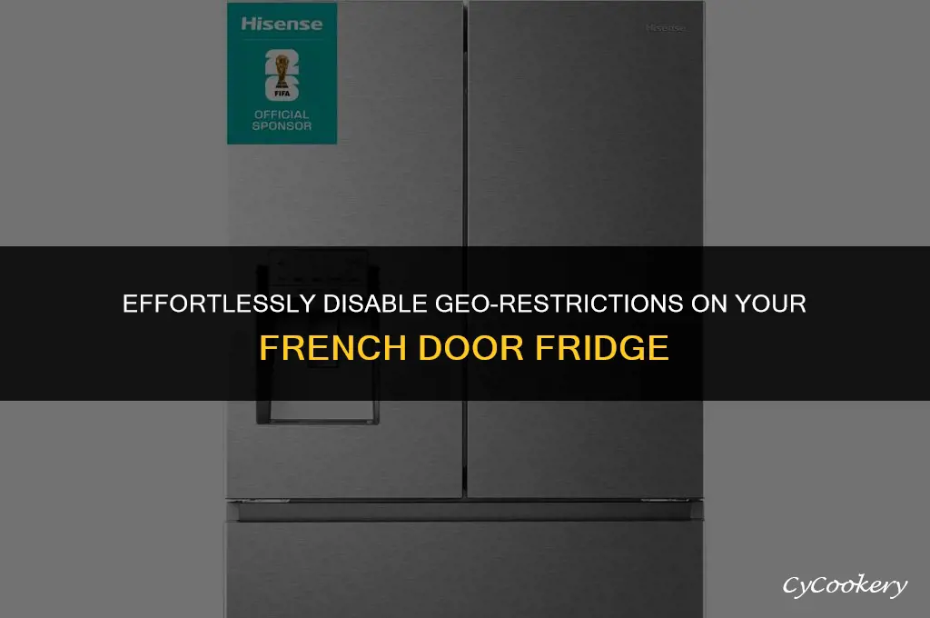 how to turn off ge french door refrigerator