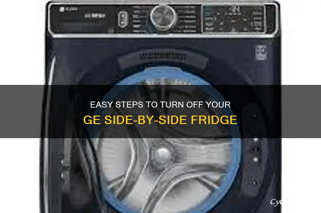 how to turn off ge side by side refrigerator