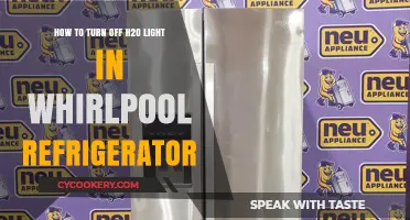 Easy Steps to Disable H2O Light in Your Whirlpool Fridge
