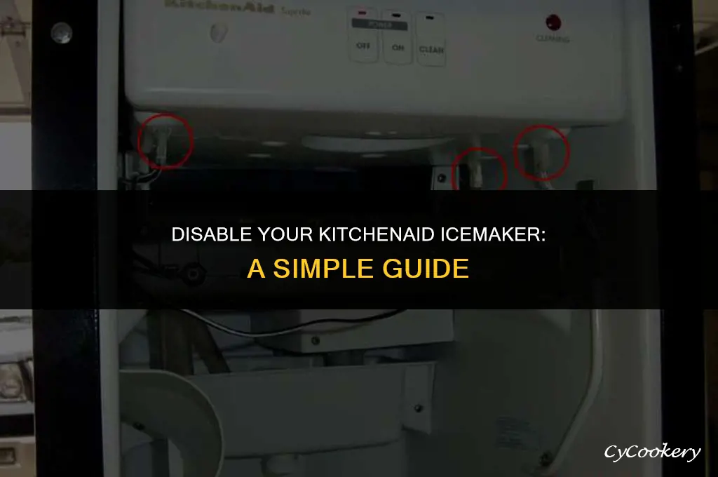 how to turn off icemaker on kitchenaid refrigerator