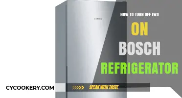 Disable IWD on Your Bosch Fridge: A Simple Guide