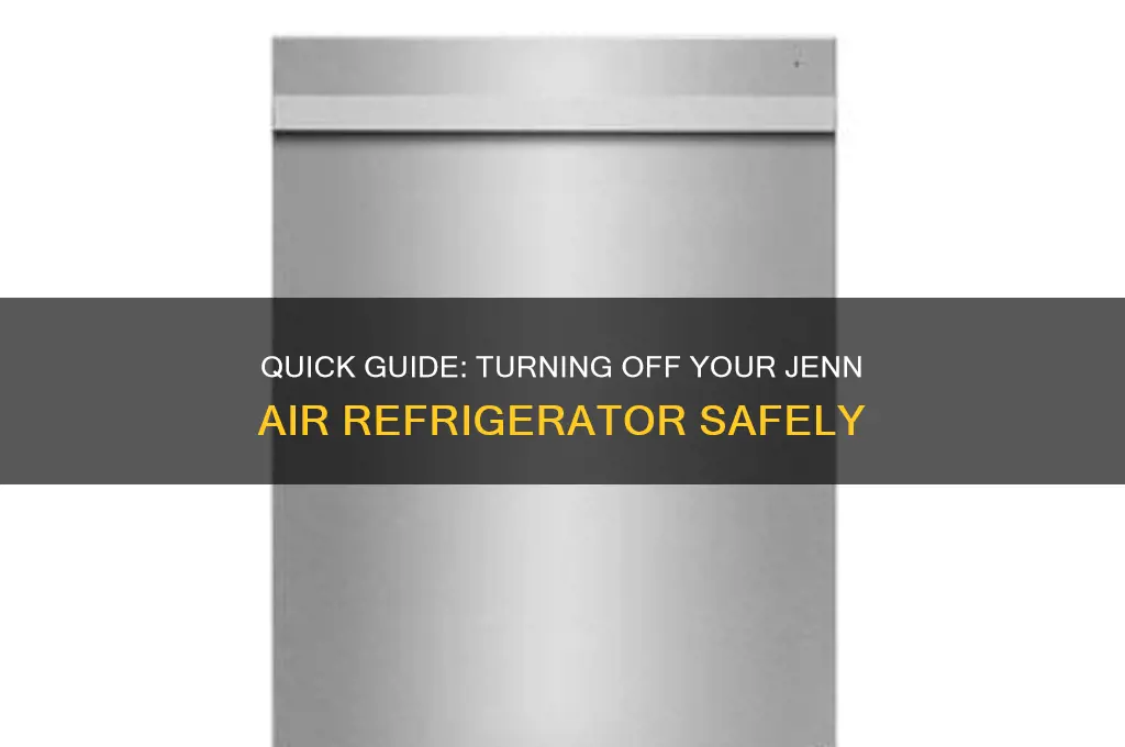 how to turn off jenn air refrigerator