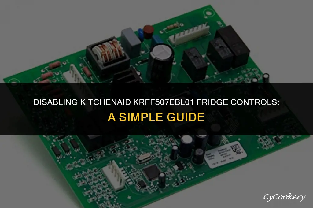 how to turn off kitchenaid refrigerator krff507ebl01 controls