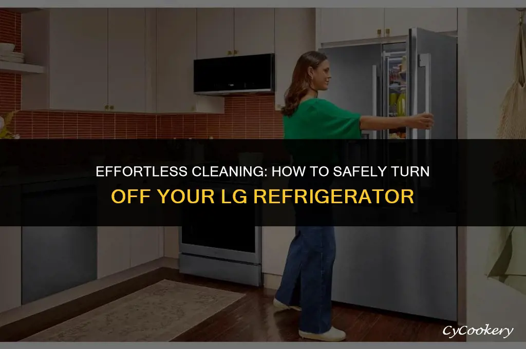 how to turn off lg refrigerator for cleaning