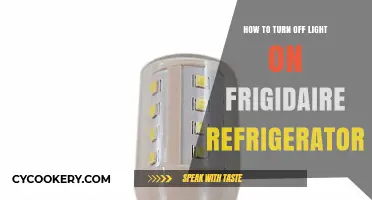 Easy Steps to Turn Off Light on Frigidaire Refrigerator