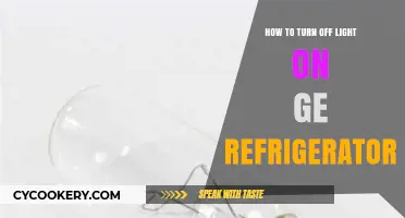 Easy Steps to Turn Off Light on GE Refrigerator
