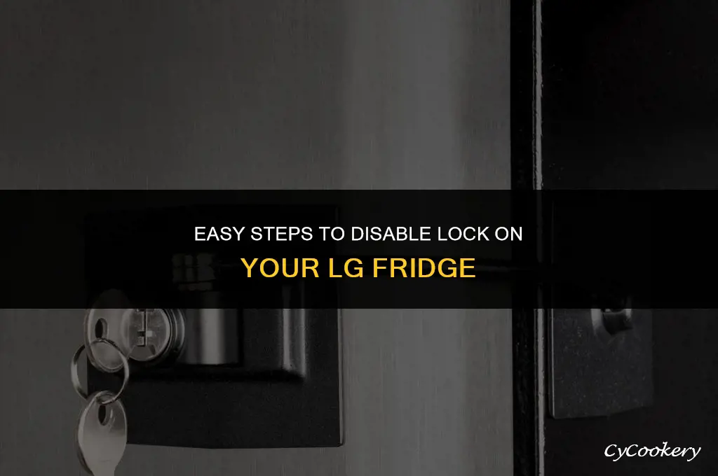how to turn off lock on lg refrigerator