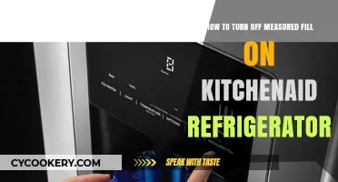 Disable Measured Fill on Your KitchenAid Fridge: A Simple Guide