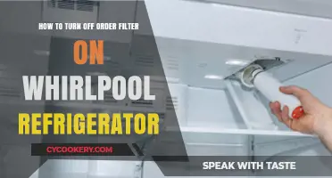 Disable Order Filter on Your Whirlpool Fridge: A Simple Guide