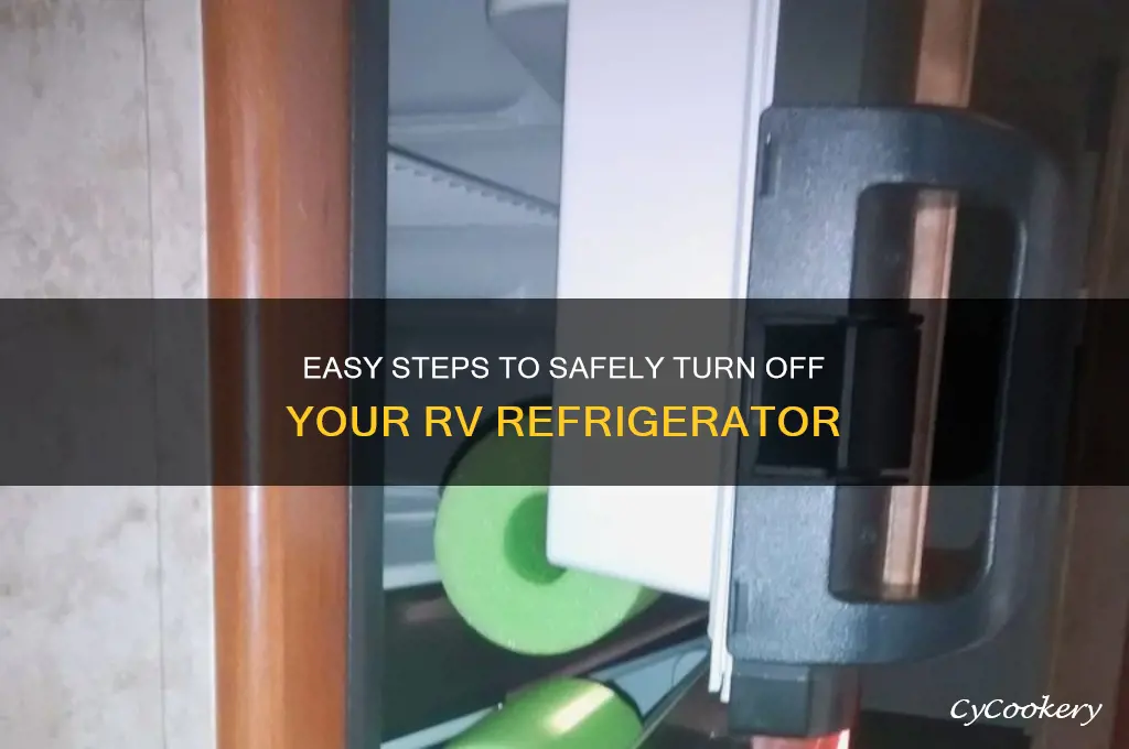 how to turn off refrigerator in rv