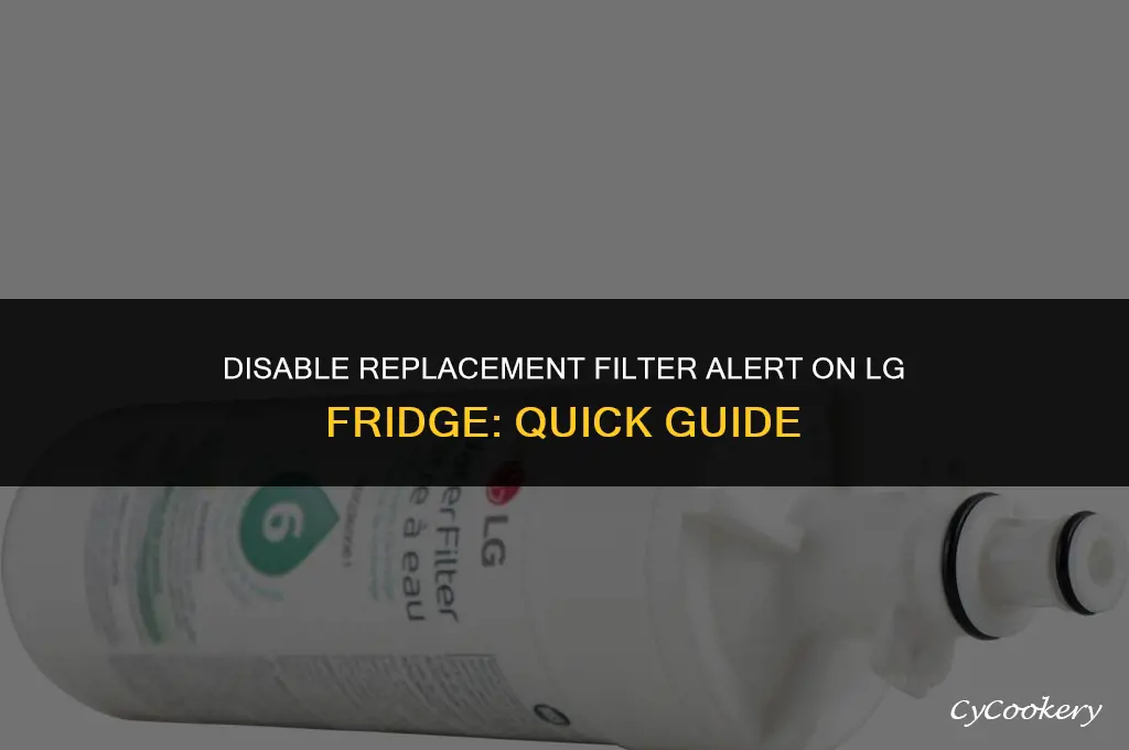 how to turn off replace filter on lg refrigerator