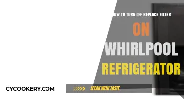 Quick Guide: Disabling the Replace Filter Alert on Whirlpool Fridges