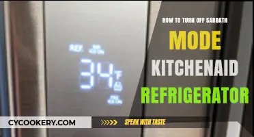 Easy Steps to Disable Sabbath Mode on Your KitchenAid Fridge