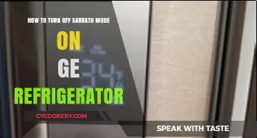Easy Steps to Disable Sabbath Mode on Your GE Fridge