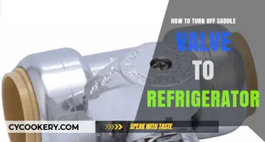 Safely Shutting Down Your Fridge: A Guide to Turning Off the Saddle Valve