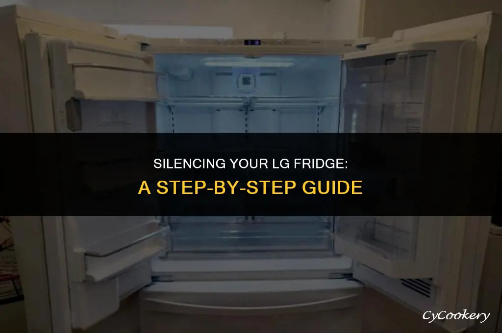 how to turn off sound on lg refrigerator
