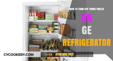 Quick Guide: Disabling Turbo Freeze on Your GE Refrigerator