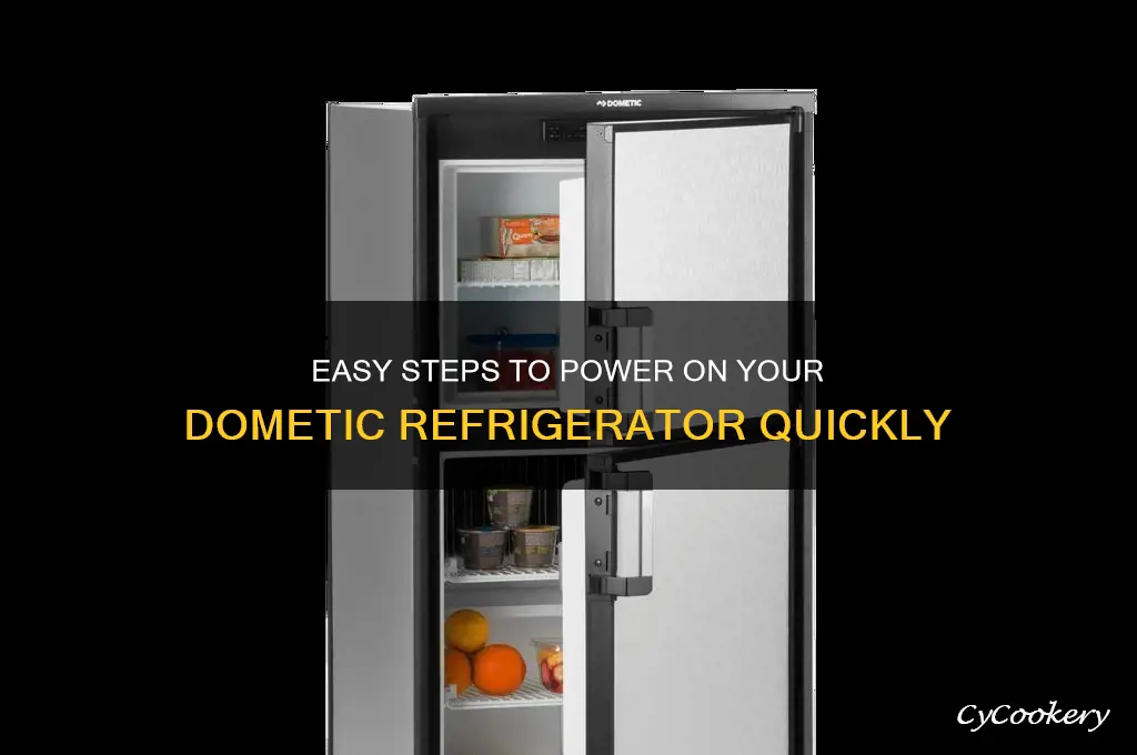 how to turn on a dometic refrigerator