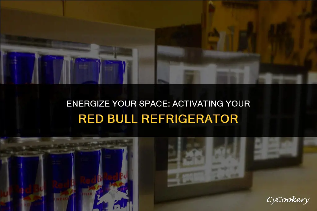 how to turn on a red bull refrigerator