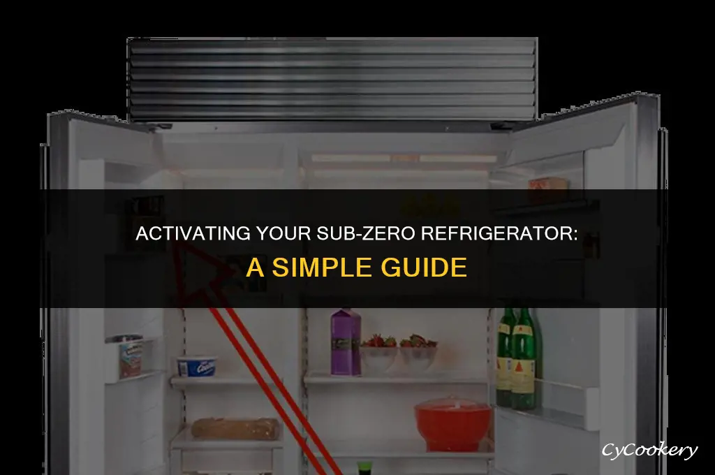 how to turn on a sub zero refrigerator