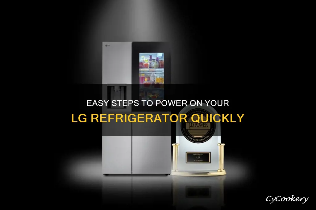 how to turn on an lg refrigerator
