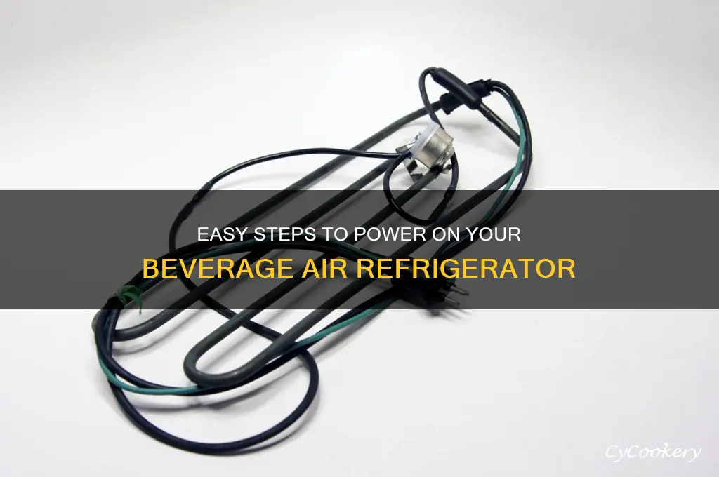 how to turn on beverage air refrigerator