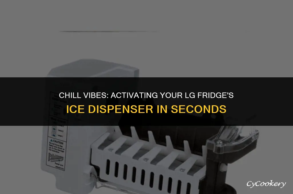 how to turn on ice dispenser on lg refrigerator