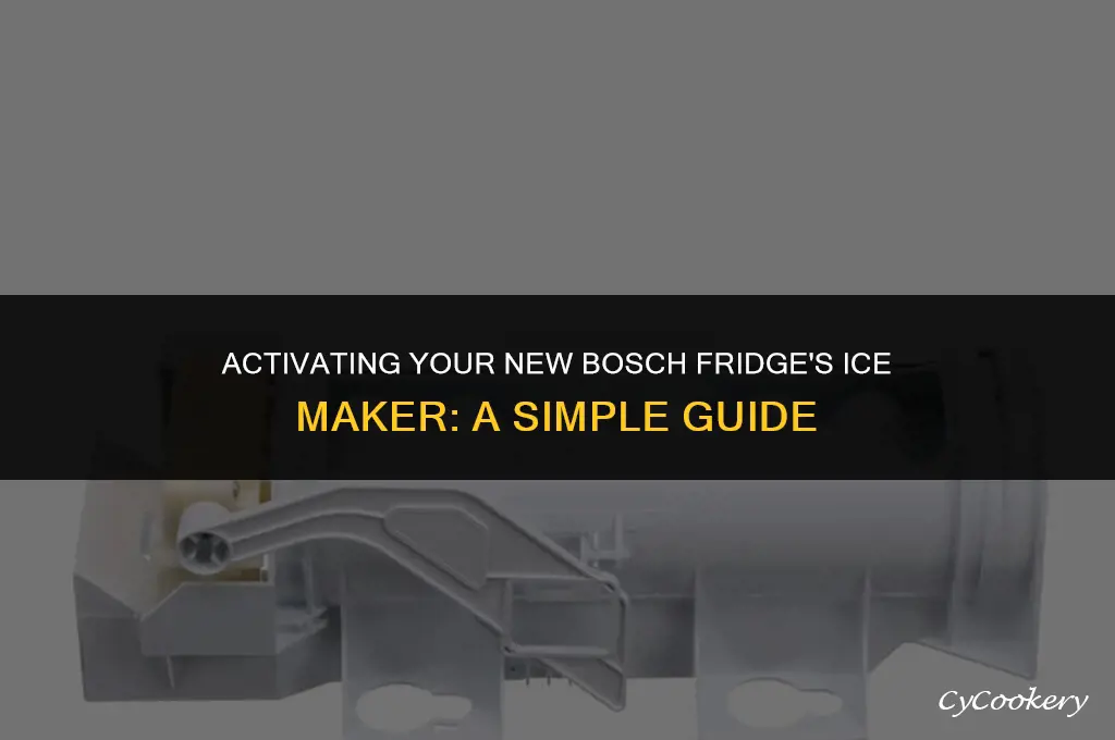 how to turn on icemaker new bosch refrigerator