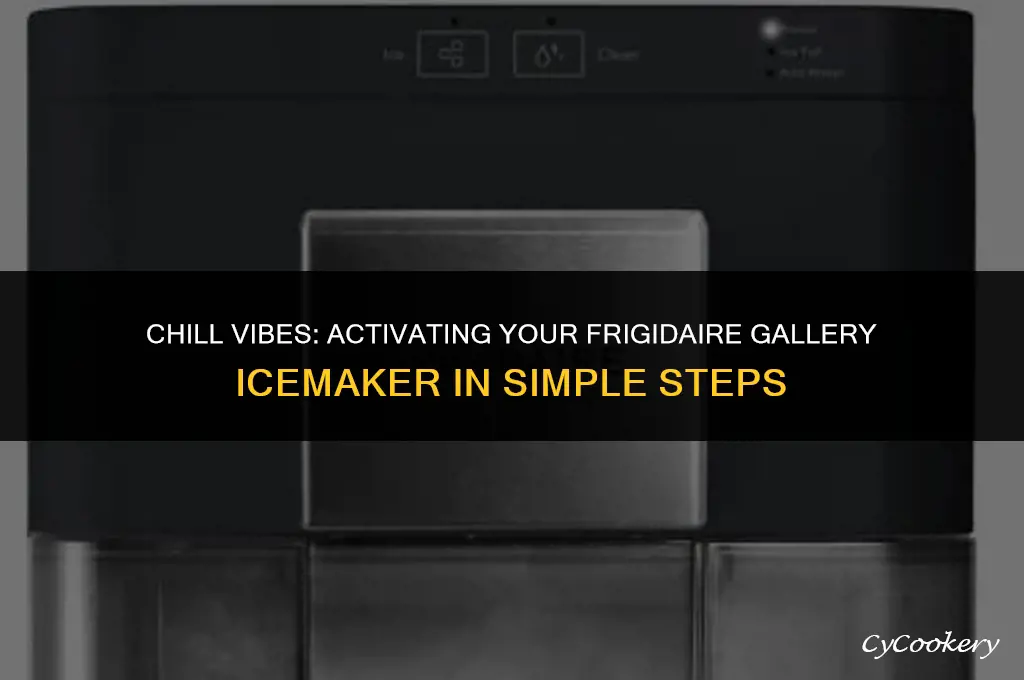 how to turn on icemaker refrigerator fridgedaire gallery