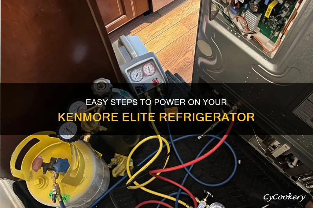 how to turn on kenmore elite refrigerator
