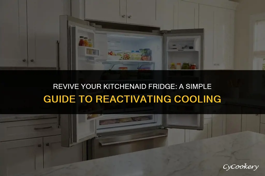 how to turn on kitchen aid refrigerator coolingon