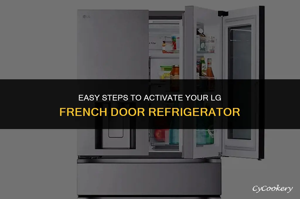 how to turn on lg french door refrigerator