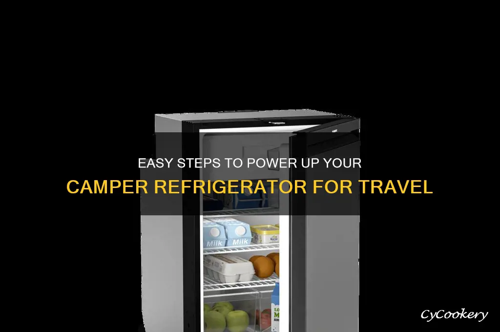 how to turn on refrigerator in camper