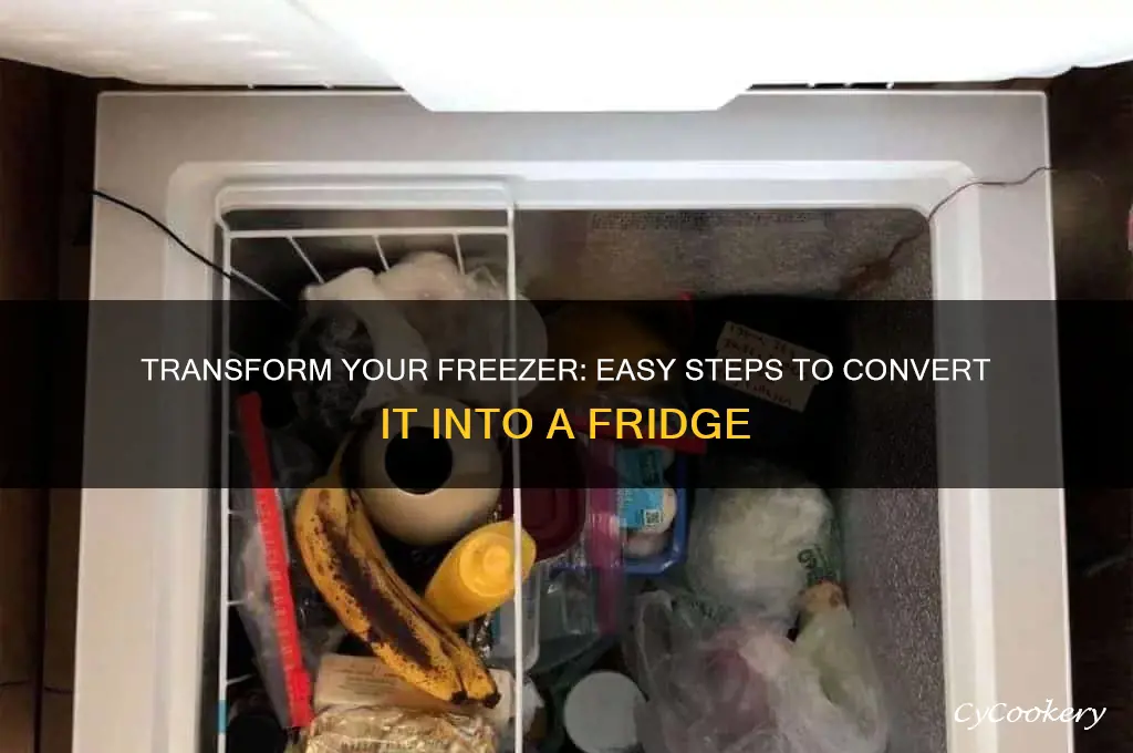 how to turn refrigerator freezer into refrigerator