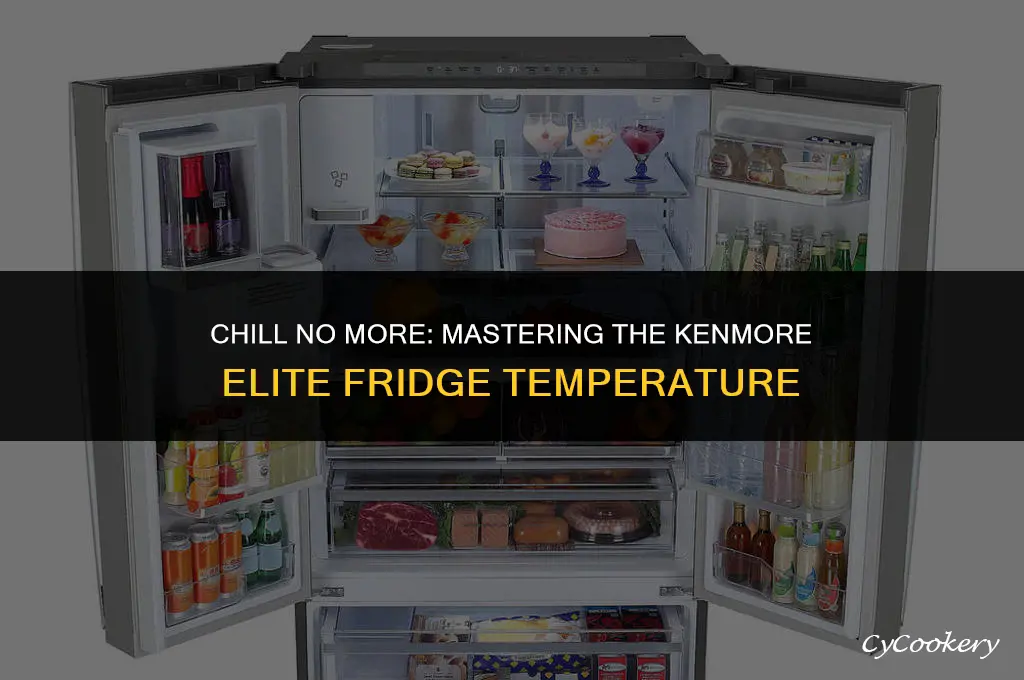 how to turn up temperature on kenmore elite refrigerator