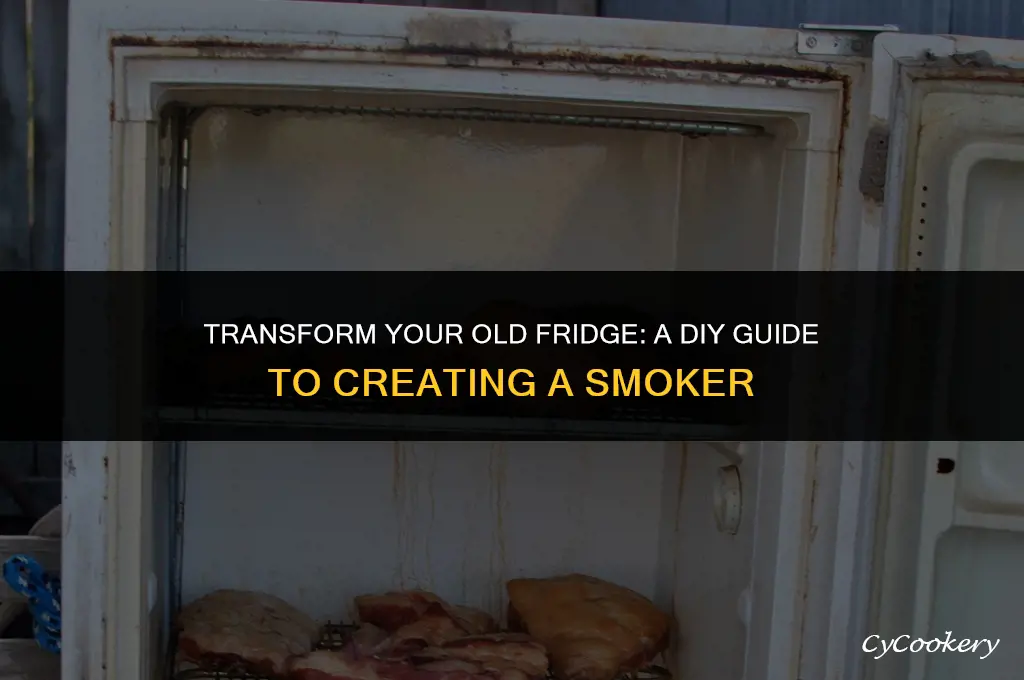 how to turning in old refrigerator into a smoker