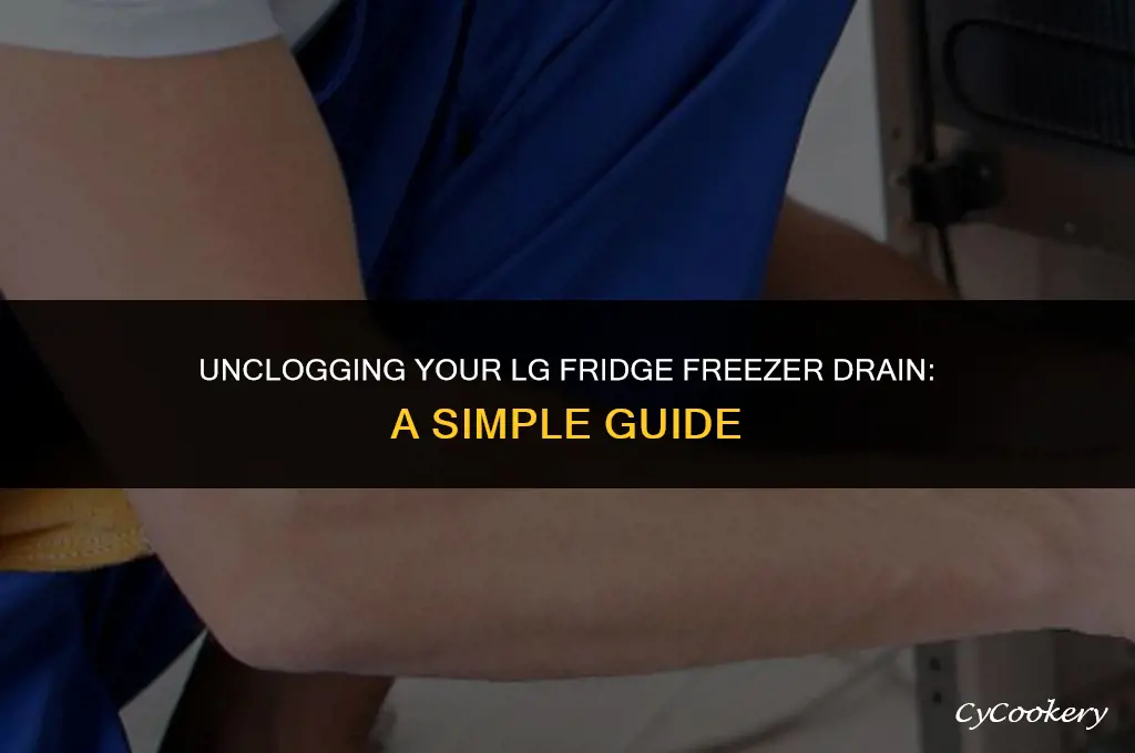 how to unblock drain in lg refrigerator freezer