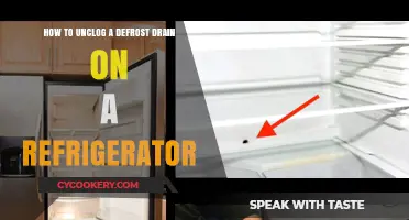 Unclogging Your Refrigerator's Defrost Drain: A Simple Guide