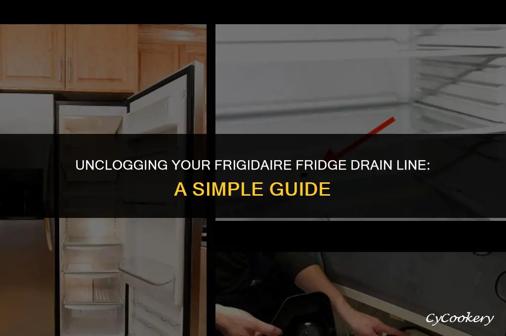 how to unclog a frigidaire refrigerator drain line