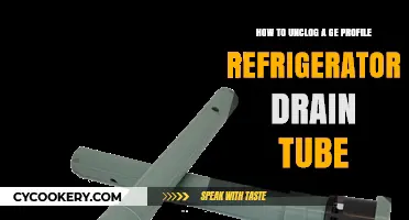 Unclogging Your GE Profile Fridge Drain Tube: A Simple Guide